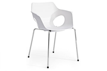 Rapido Ole Plastik Sandalye-Beyaz