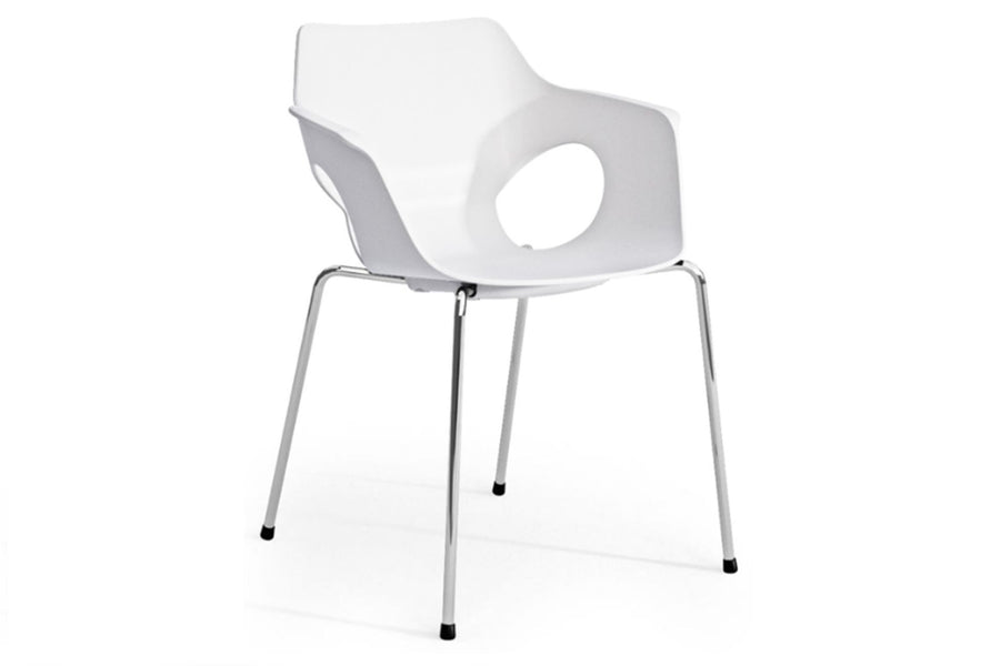 Rapido Ole Plastik Sandalye-Beyaz