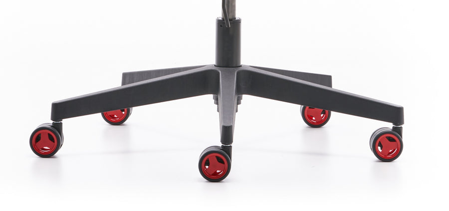 Rapido RED X501 Air PRO Oyuncu Koltuğu- Kırmızı yumuşak Kauçuk Sessiz Tekerlekli